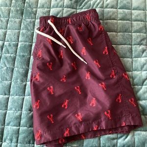 Mens lobster / crawfish swim trunks SIZE LARGE